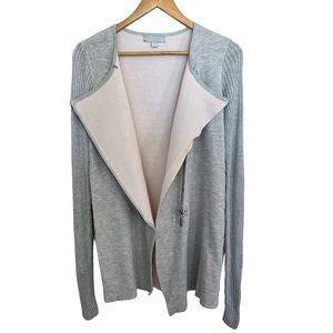 Hilary Radley for Katherine Barclay Long Sleeve Zip Up Sweater